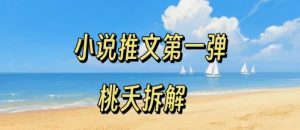 小说推文项目操作全流程第一弹,0粉就能做,门槛低非常适合新手-网赚项目众筹网