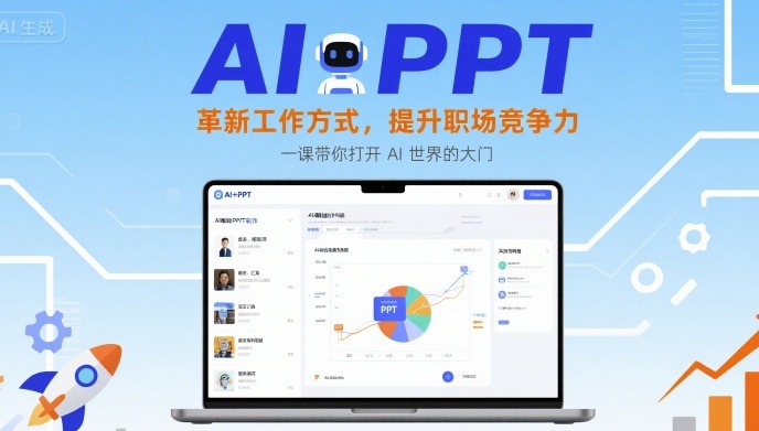 AI+PPT：革新工作方式，提升职场竞争力，一课带你打开 AI 世界的大门-网赚项目众筹网