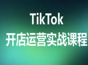 TikTok开店运营实战课程,TK跨境电商实操全流程-网赚项目众筹网