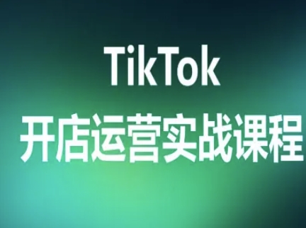 TikTok开店运营实战课程，TK跨境电商实操全流程-网赚项目众筹网