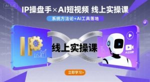 IP操盘手线上实操课,AI短视频线上课-网赚项目众筹网