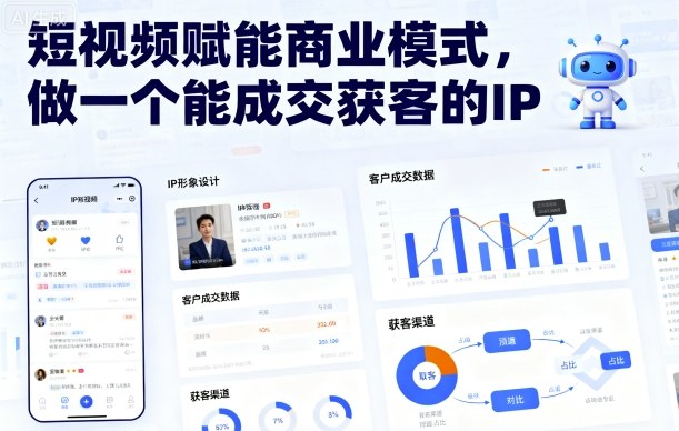 短视频赋能商业模式，做一个能成交获客的IP-网赚项目众筹网