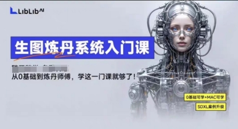 LibLibAI哩布哩布生图炼丹系统入门课，从生图到炼丹，只学这一门就够了-网赚项目众筹网