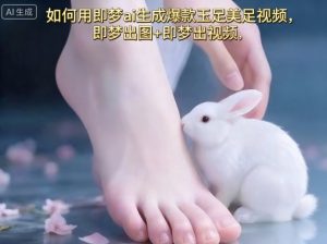 如何用即梦ai生成爆款玉足美足视频,即梦出图+即梦出视频,快速涨粉-网赚项目众筹网