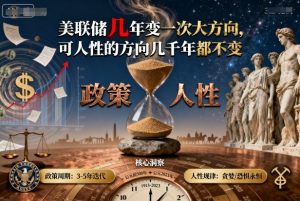 付费文章:美联储几年变一次大方向,可人性的方向几千年都不变-网赚项目众筹网