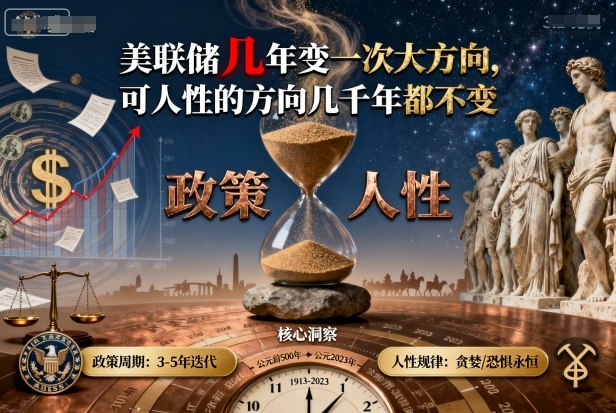 付费文章：美联储几年变一次大方向，可人性的方向几千年都不变-网赚项目众筹网