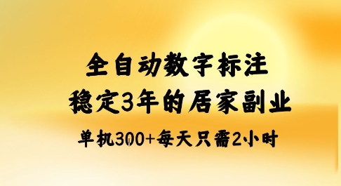 全自动数字标注，稳定3年的蓝海项目，居家也能矩阵开干的副业，单机日入3张+【揭秘】-网赚项目众筹网