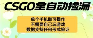 自动挂G捡漏,不用自己挂G不用玩游戏,一个手机即可操作,新手小白轻松月入1W+【揭秘】-网赚项目众筹网