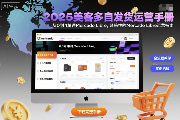 2025美客多自发货运营手册：从0到1精通Mercado Libre，系统性的Mercado Libre运营指南-网赚项目众筹网