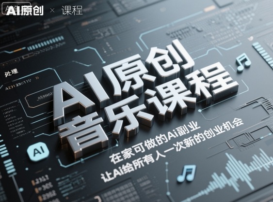 AI原创音乐课程，在家可做的Ai副业，让Ai给所有人一次新的创业机会-网赚项目众筹网