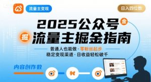 公众号流量主变现项目2025,普通人也能通过这个项目日入四位数(更新)-网赚项目众筹网