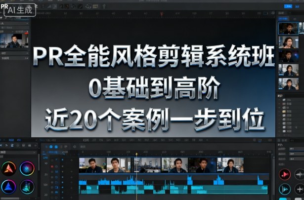 PR全能风格剪辑系统班，0基础到高阶，近20个案例一步到位-网赚项目众筹网