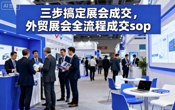 三步搞定展会成交，外贸展会全流程成交sop-网赚项目众筹网