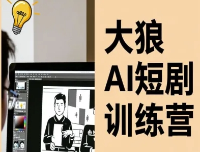 大狼AI短剧训练营-短剧课程（更新中）-网赚项目众筹网