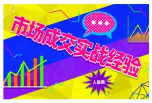 市场成交实战经验，从认知觉醒到实操落地，快速掌握市场开拓与成交核心能力-网赚项目众筹网