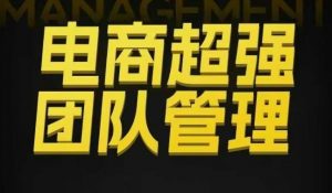 电商超强团队管理,组织绩效,到用人执行,分权合伙-网赚项目众筹网