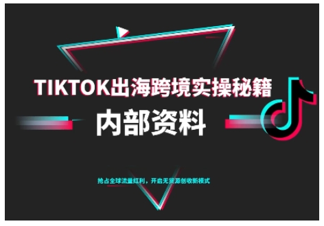 TikTok跨境电商0-1搭建运营，TK出海跨境实操秘籍（10月更新）-网赚项目众筹网