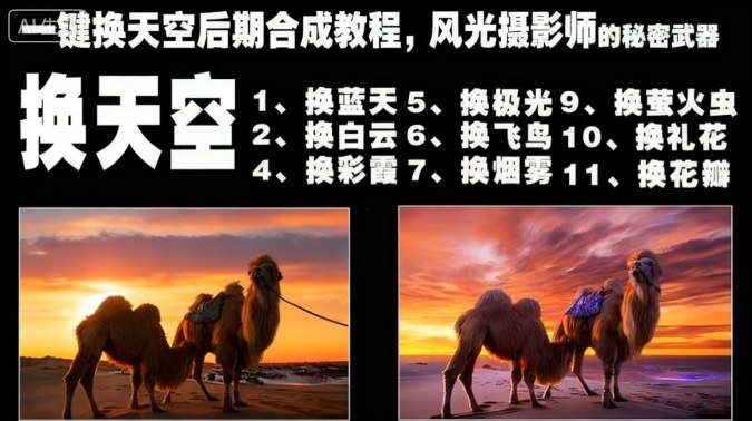 一键换天空后期合成教程，风光摄影师的秘密武器-网赚项目众筹网