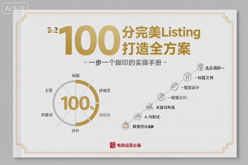 100分完美Listing打造全方案，想要完美listing必须是需要一步一个脚印的-网赚项目众筹网