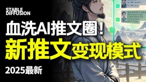 最新AI动态电影漫画小说推文,全流程实操教学,小白也能月入1W+-网赚项目众筹网