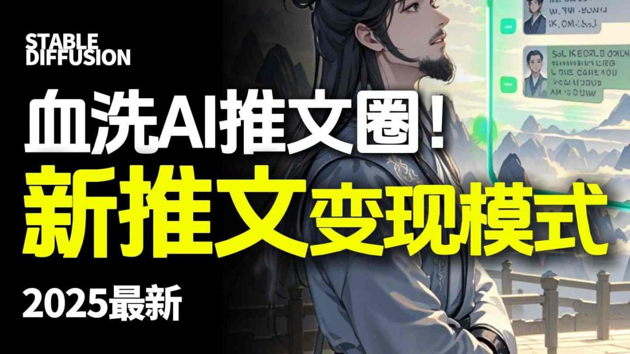 最新AI动态电影漫画小说推文，全流程实操教学，小白也能月入1W+-网赚项目众筹网
