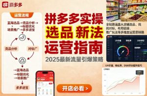王校长9月12拼多多实操新玩法,全链路涵盖从店铺选品、找对标,布局链接,推广玩法等多维度运营思路-网赚项目众筹网
