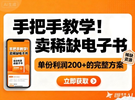 手把手教学！在小红书卖稀缺电子书，单份利润2张+的完整方案-网赚项目众筹网