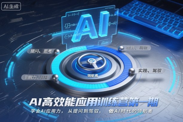 AI高效能应用训练营第一期，学会AI应用力，从提问到驾驭，做AI时代的领航者-网赚项目众筹网