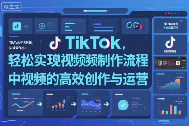 TikTok中视频制做流程，轻松实现Tk中视频的高效创作与运营-网赚项目众筹网