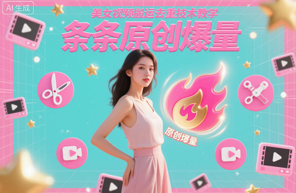 美女视频搬运去重技术教学，条条原创爆量-网赚项目众筹网