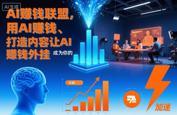 AI賺钱联盟，用AI賺钱、打造内容让AI成为你的賺钱外挂-网赚项目众筹网