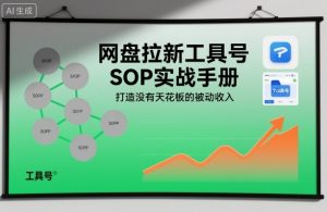 网盘拉新工具号SOP实战手册,打造没有天花板的被动收入-网赚项目众筹网