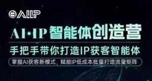 AI·IP智能体创造营,手把手带你打造IP获客智能体,高成交创始人IP课-网赚项目众筹网