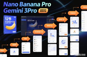 Nano Banana Pro Gemini 3Pro,最新创作实战课,12节实战向技术流,职场降维打击-网赚项目众筹网
