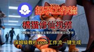 Coze扣子工作流一键生成橘猫修仙视频,保姆级搭建教程-网赚项目众筹网
