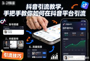 抖音引流教学,手把手教你如何在抖音平台引流-网赚项目众筹网