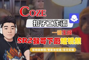 Coze扣子智能体工作流一键生成“SORA2猴哥下厨“短视频,全流程保姆级教学-网赚项目众筹网