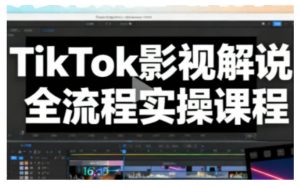 TikTok影视解说全流程实操,手把手教你打造TK爆款解说视频-网赚项目众筹网