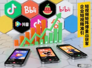 企业短视频精准引流矩阵获客，短视频矩阵爆量战法-网赚项目众筹网